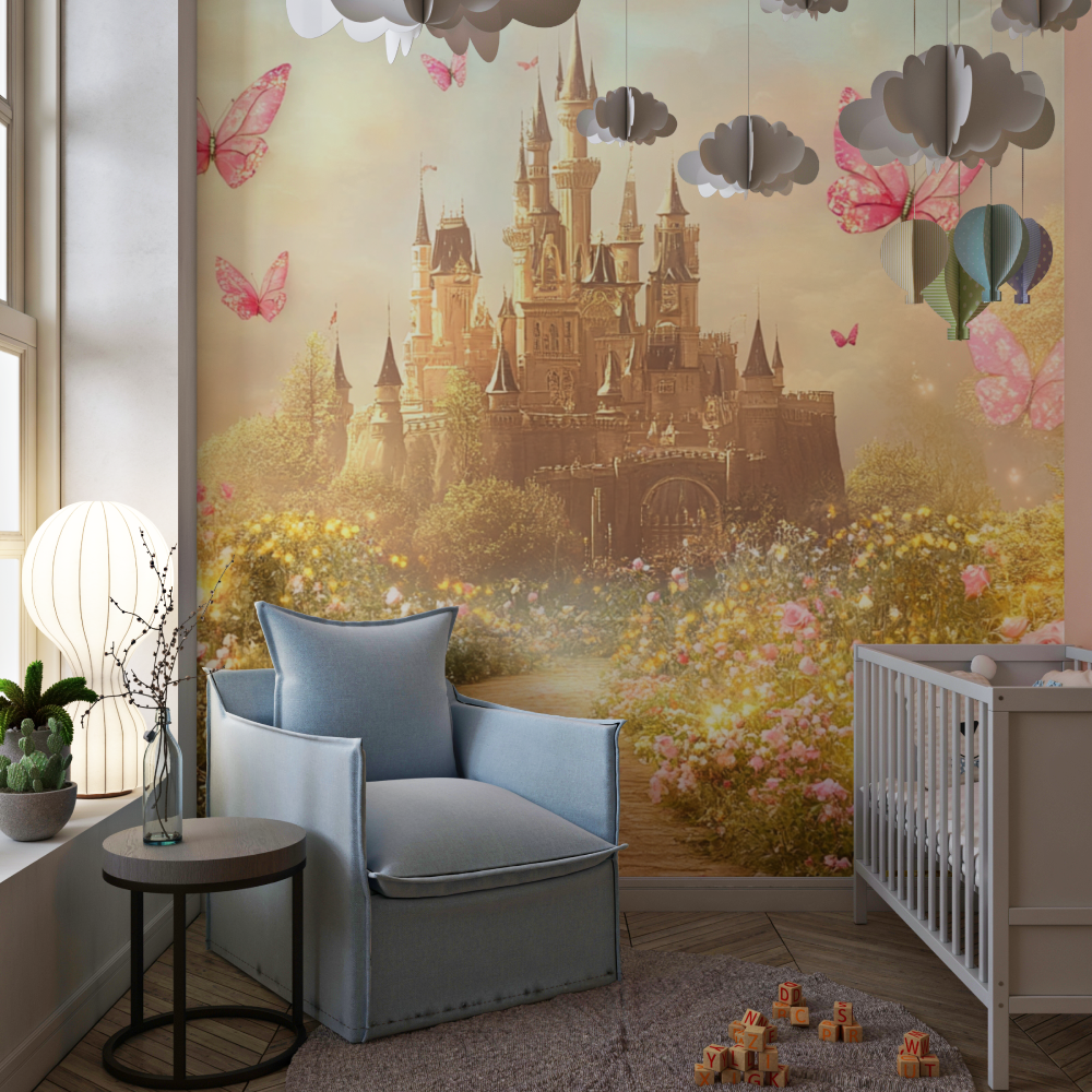 Princess Castle Garden Wallpaper | Murals Wallpaper