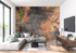 Terracotta and Oxidized Copper Wallpaper | Murals Wallpaper