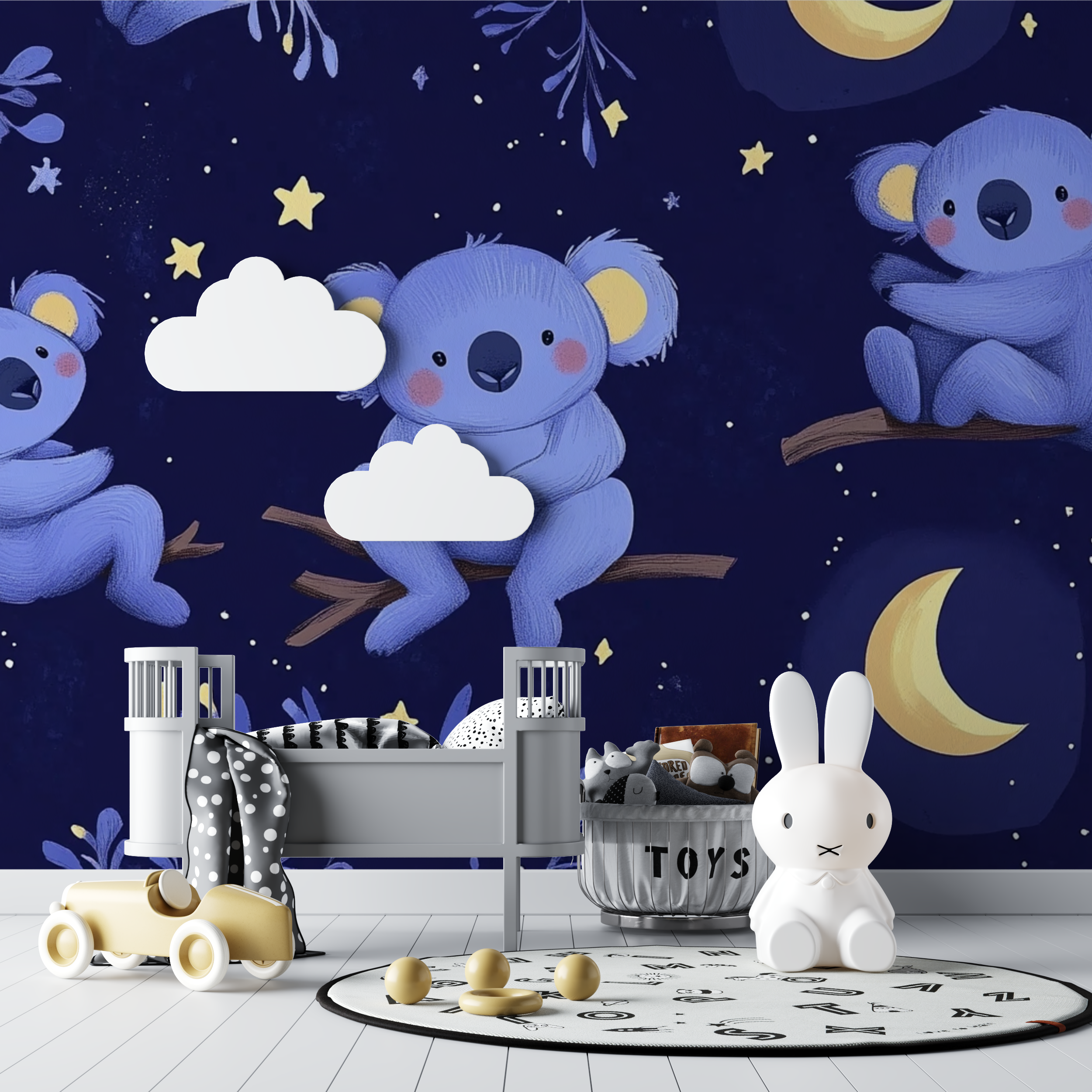 Koala Celestial Voyage Wallpaper | Murals Wallpaper