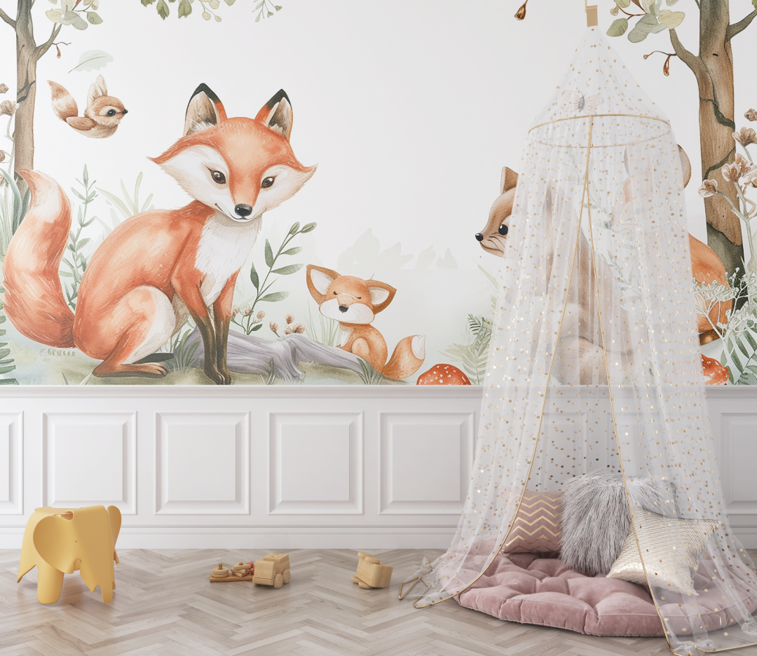 Fox and Jungle Animals Wallpaper | Murals Wallpaper