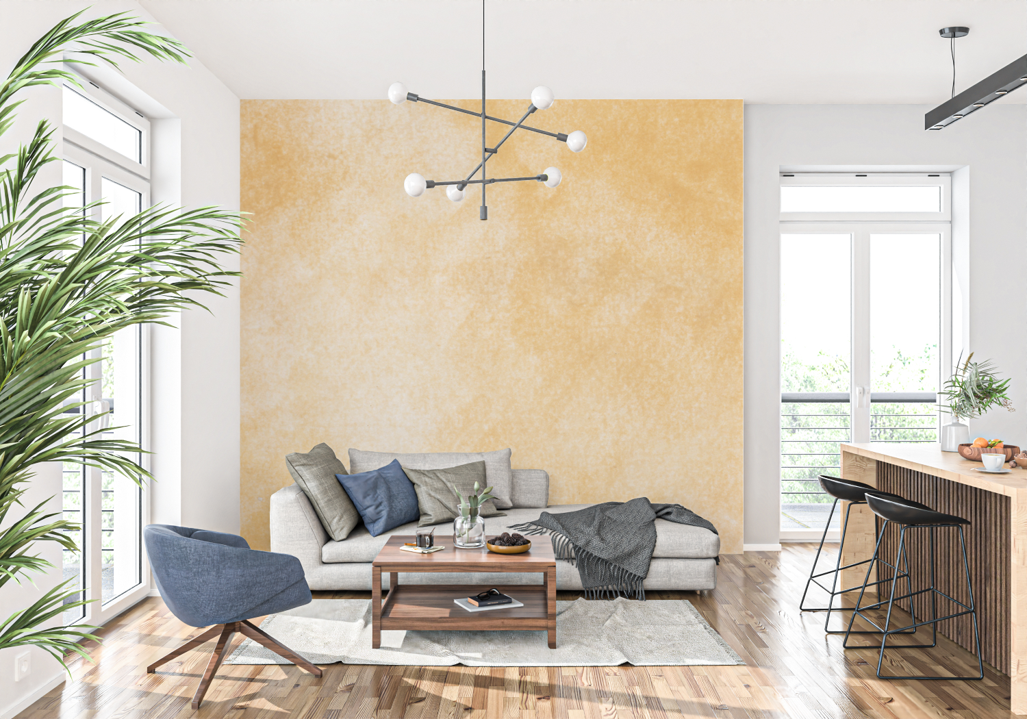 Orange Ochre Wallpaper | Murals Wallpaper