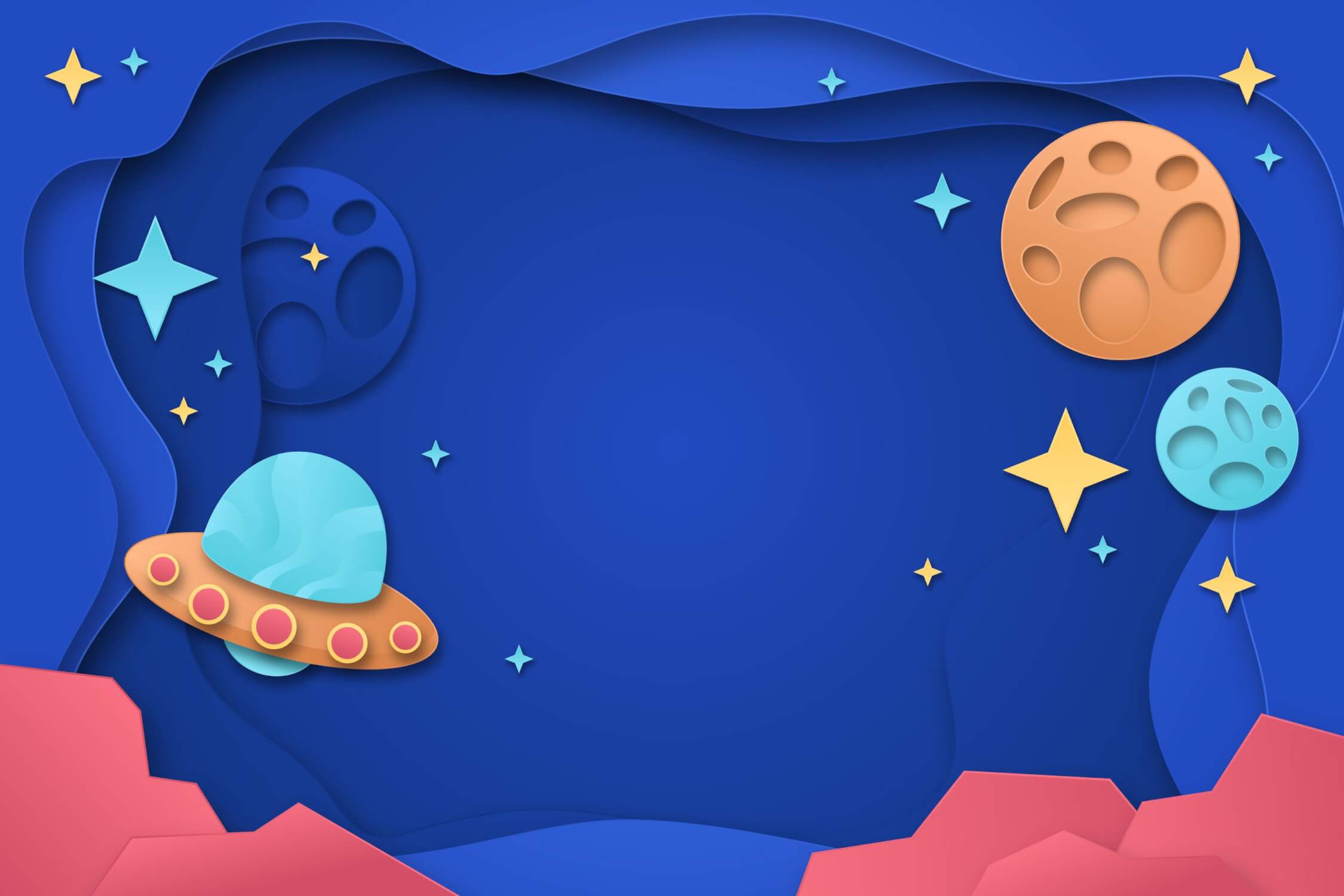 Space Theme Boys' Room Wallpaper | Murals Wallpaper