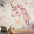 Happy Unicorn Wall Decor Wallpaper | Murals Wallpaper