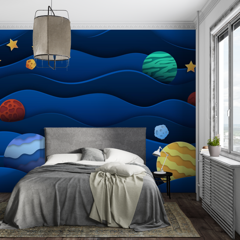 Boys' Room Space Wallpaper | Murals Wallpaper