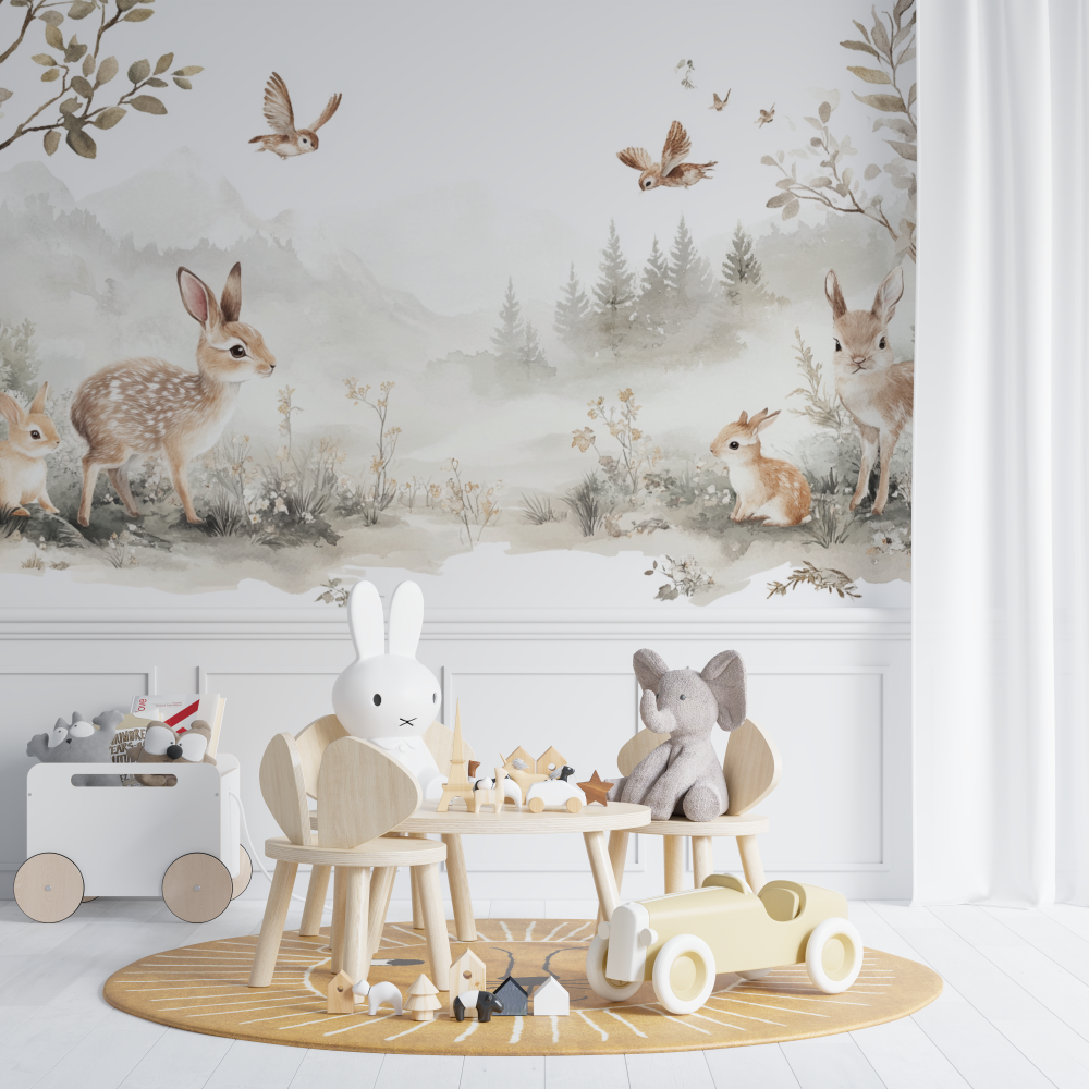 Enchanted Baby Forest Wallpaper | Murals Wallpaper