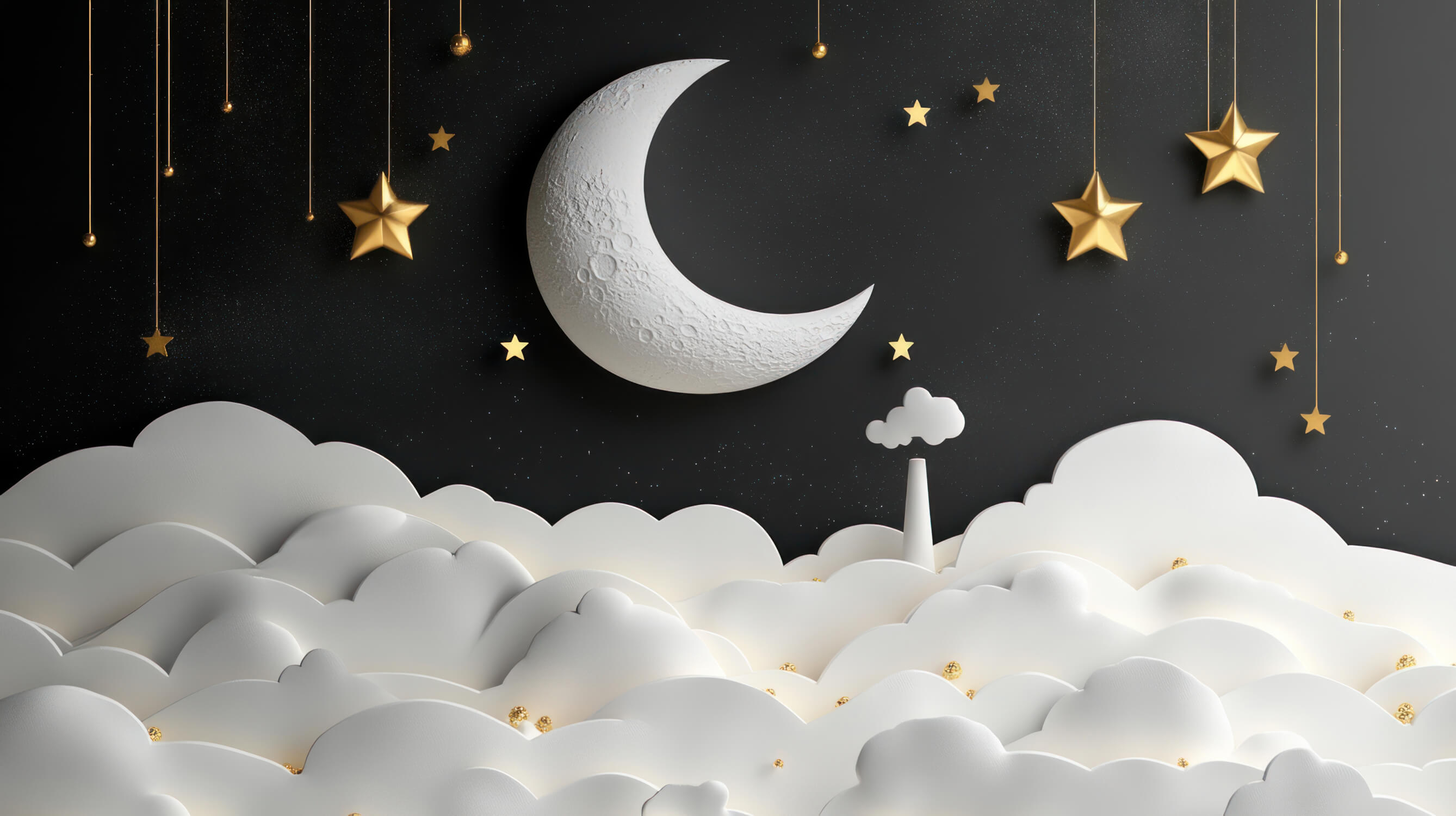 3D Moon Wallpaper for Kids | Murals Wallpaper
