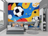 Kids' Soccer Ball Wallpaper | Murals Wallpaper