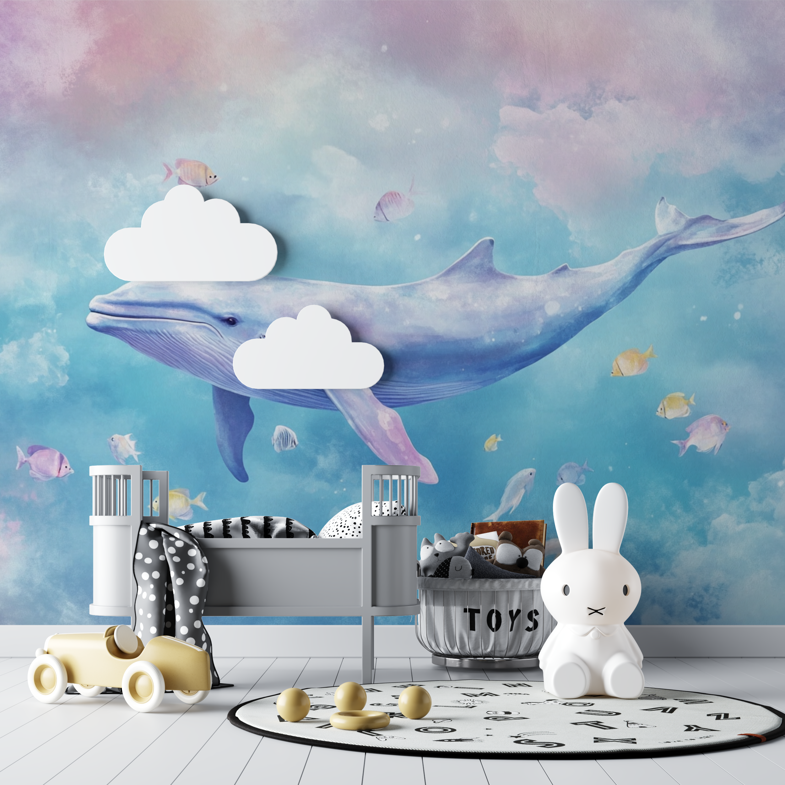 Ocean Whale Wallpaper | Murals Wallpaper