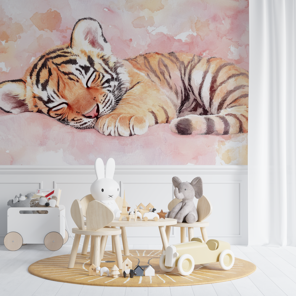 Sleeping Tiger Wallpaper | Murals Wallpaper