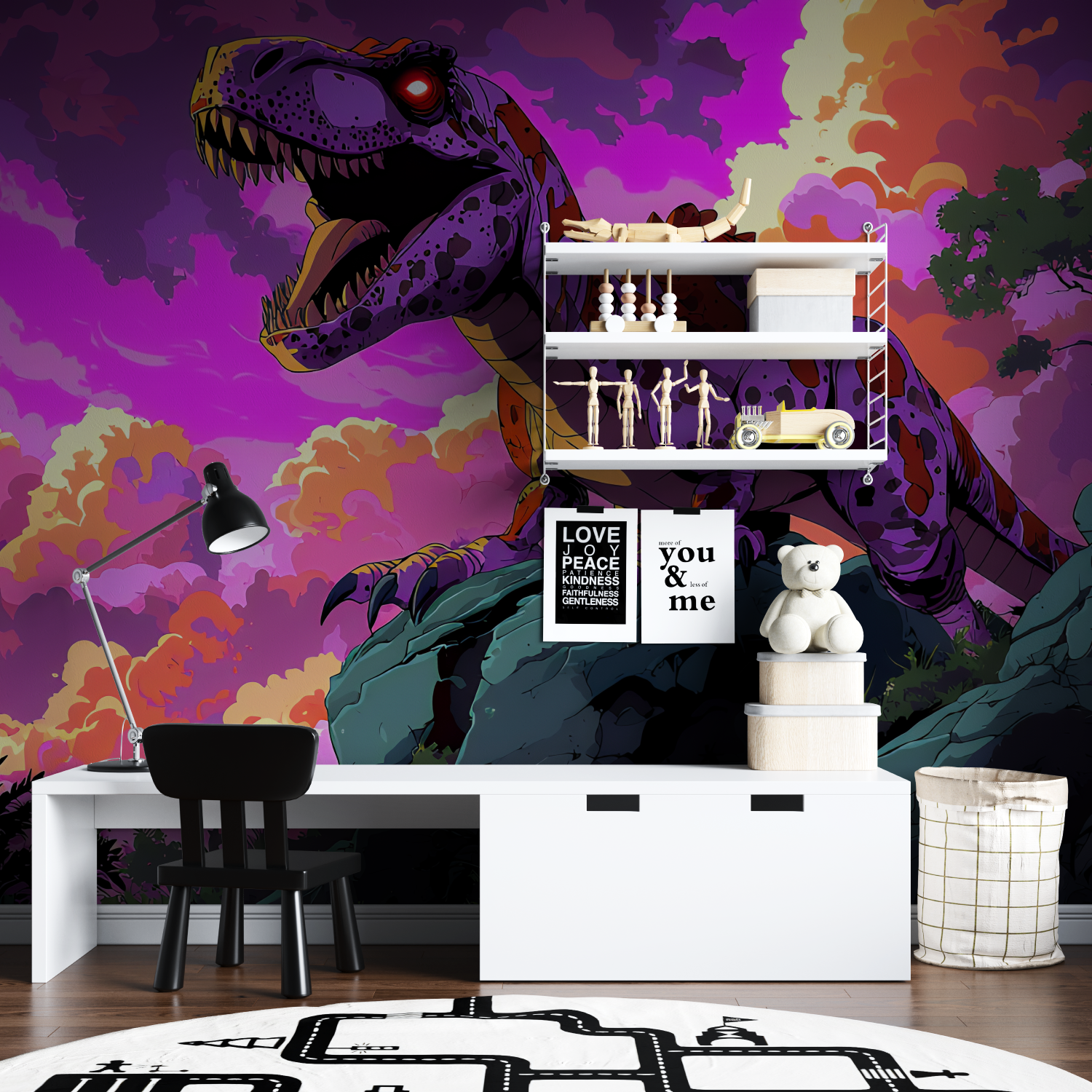 Cyberpunk Dinosaur Wallpaper | Murals Wallpaper