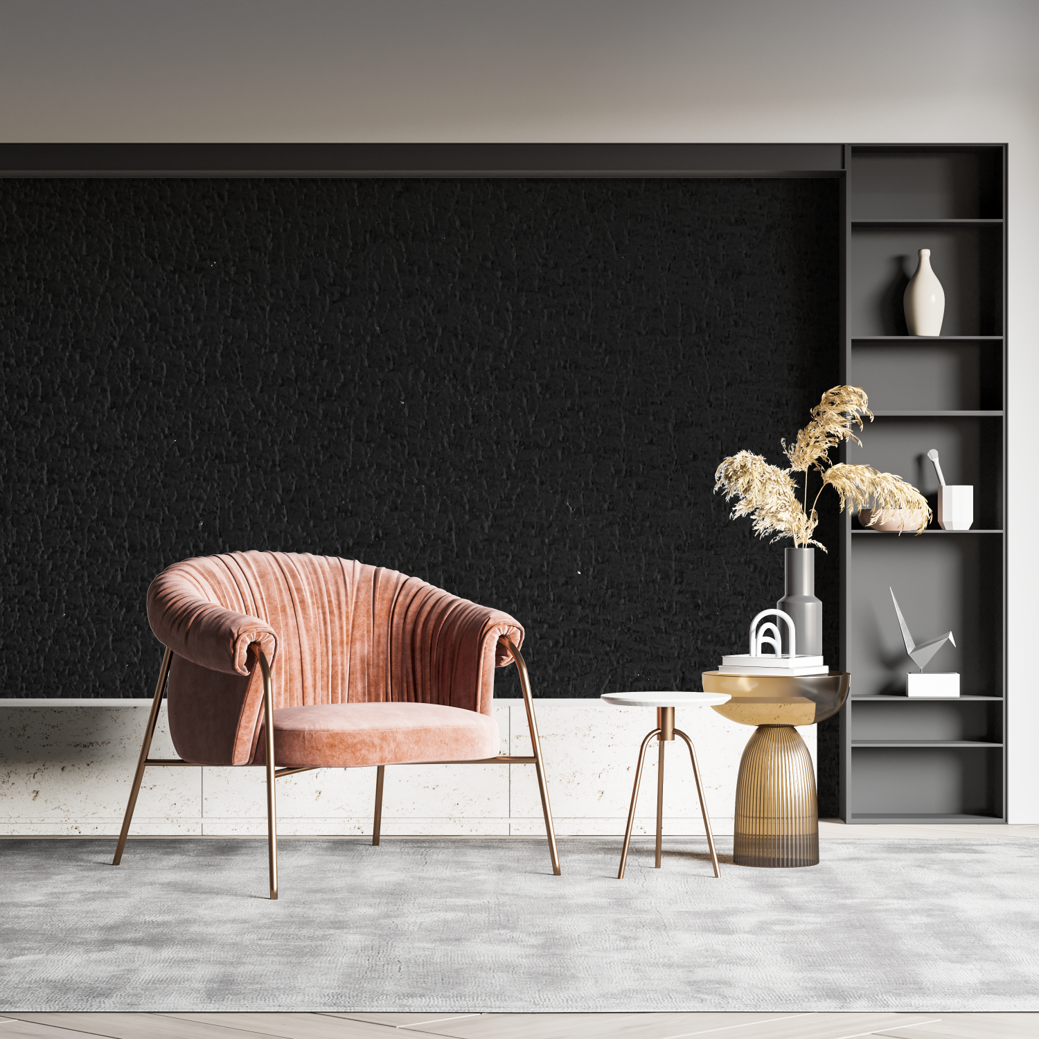 Black Leather Look Wallpaper | Murals Wallpaper
