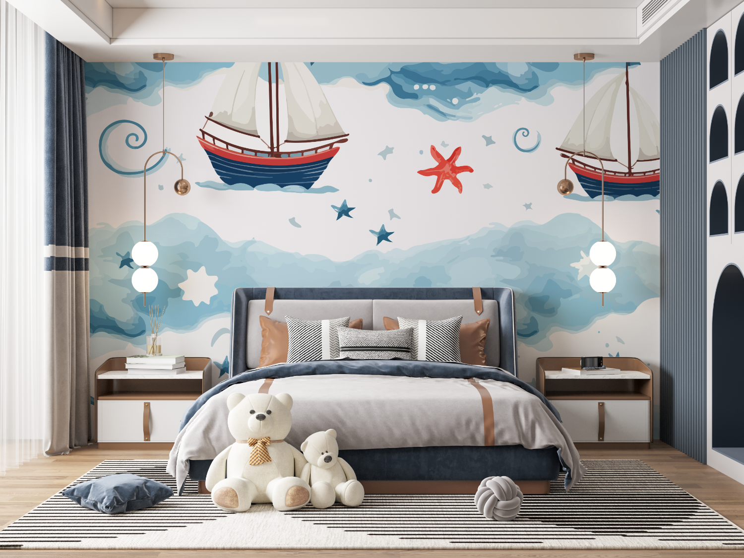 Kids' Wallpaper Boat | Murals Wallpaper