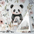 Panda and Wildflower Wallpaper | Murals Wallpaper