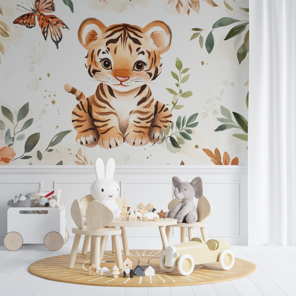 Safari Tiger Wallpaper for Kids | Murals Wallpaper