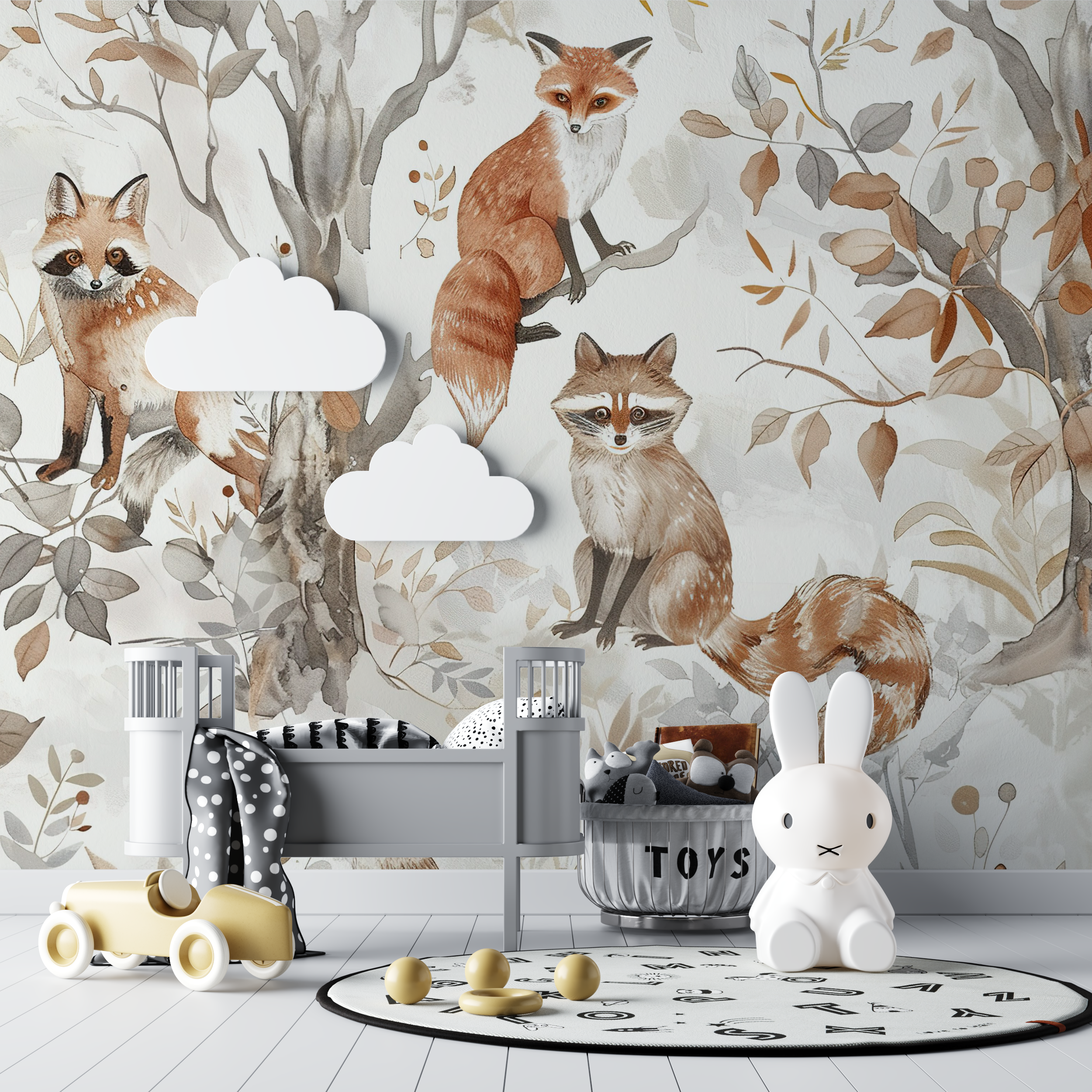 Scandinavian Fox Wallpaper | Murals Wallpaper