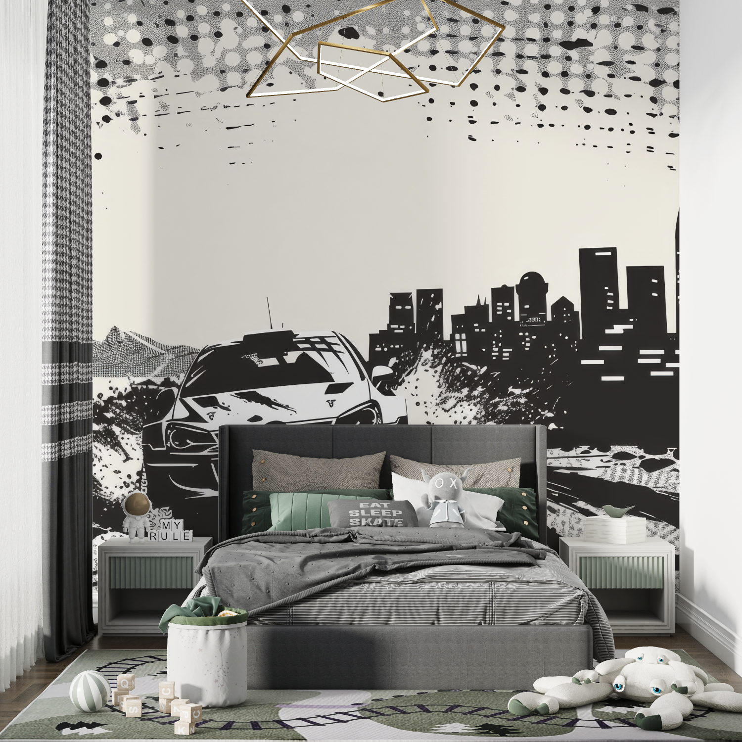 Rally Car Wallpaper for Teens | Murals Wallpaper