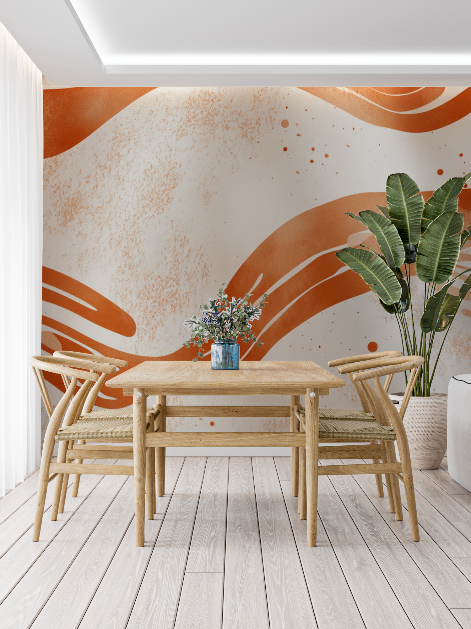 Terracotta Staircase Mural Wallpaper | Murals Wallpaper