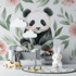 Watercolor Panda and Foliage Wallpaper | Murals Wallpaper
