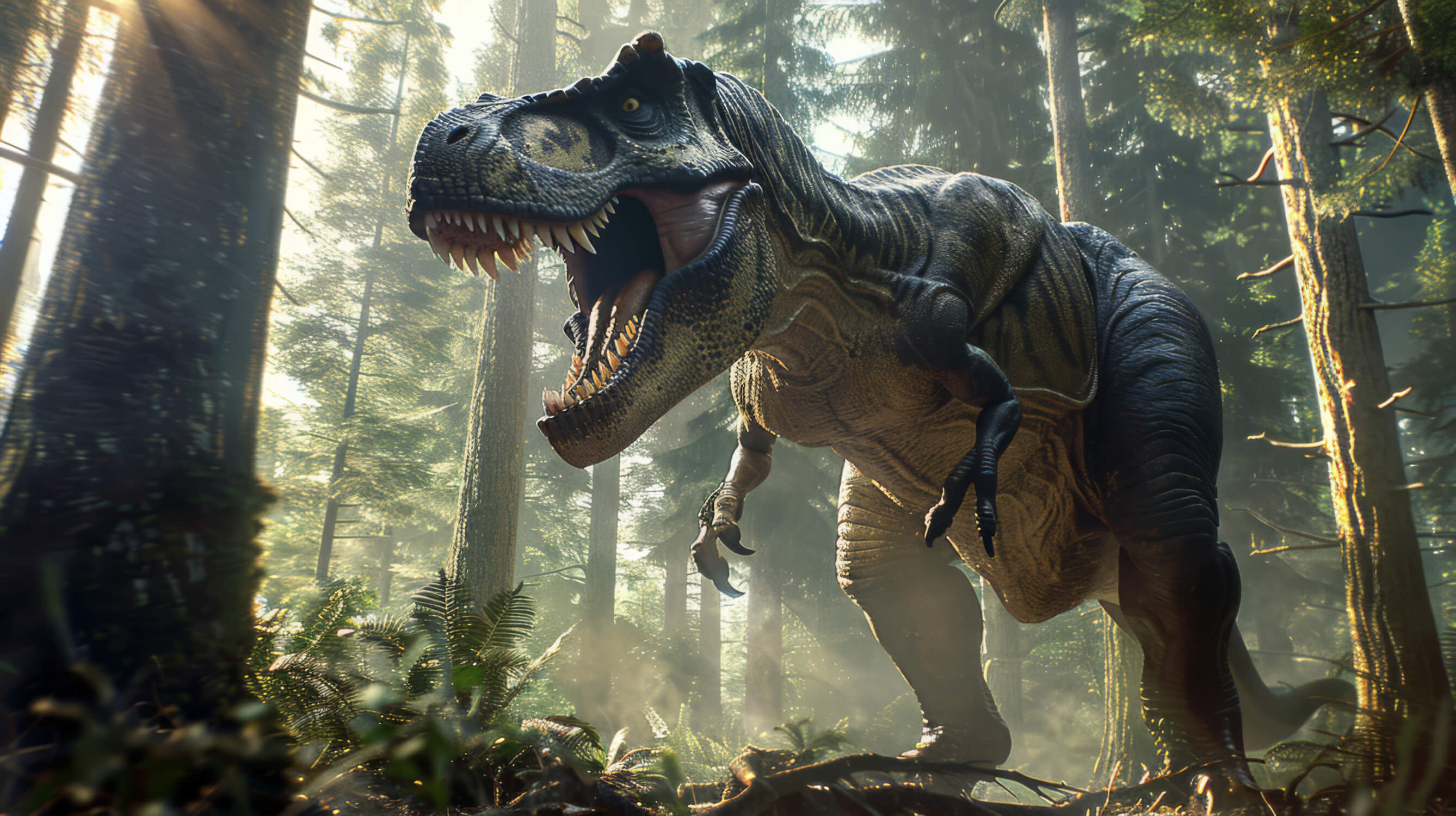 Wild T-Rex Dinosaur Wallpaper | Murals Wallpaper