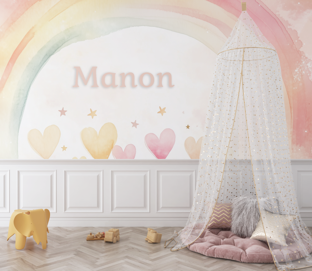 Watercolor Name Wallpaper | Murals Wallpaper