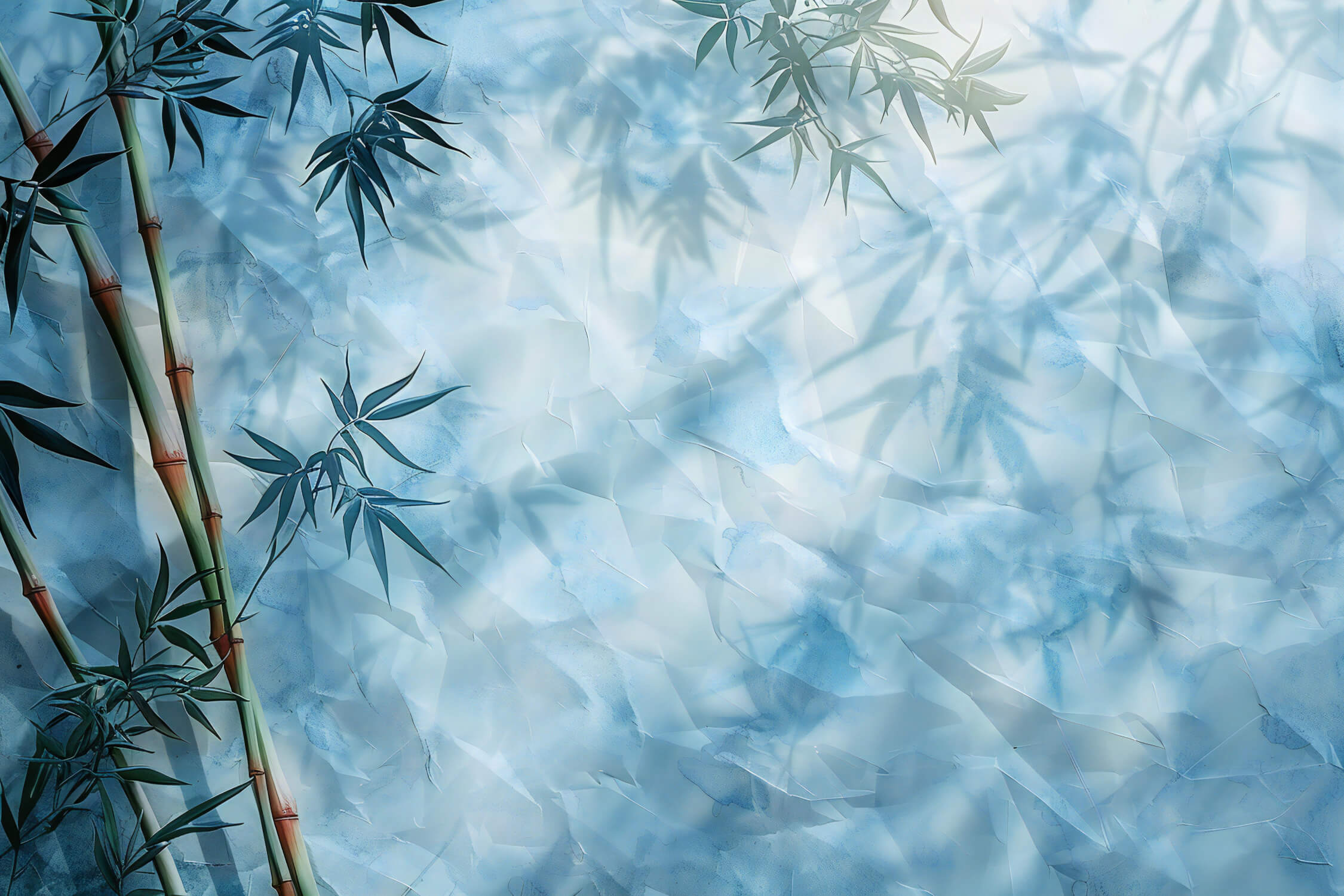 Blue Bamboo Wallpaper | Murals Wallpaper