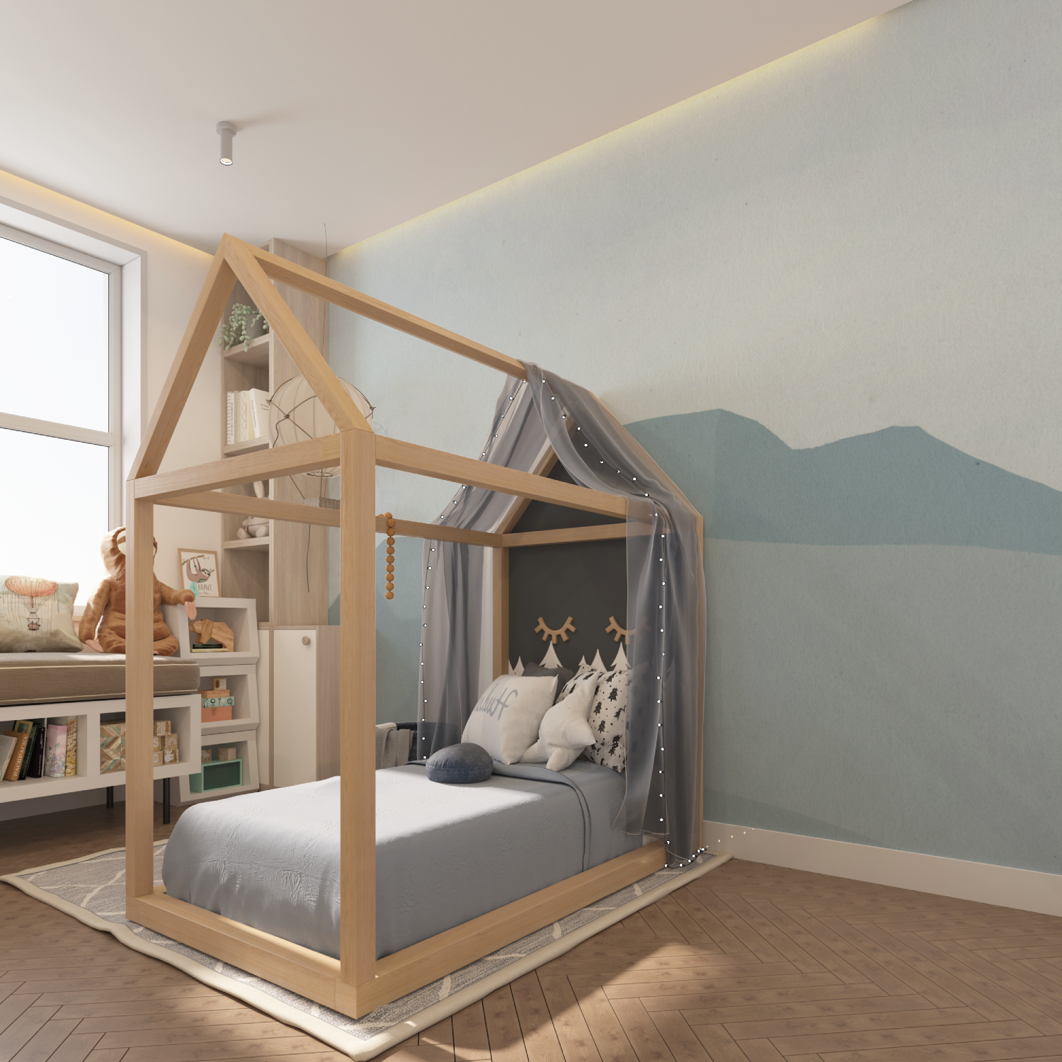 Kids Mountain Design Wallpaper | Murals Wallpaper