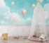 Balloons and Turquoise Sky Wallpaper | Murals Wallpaper