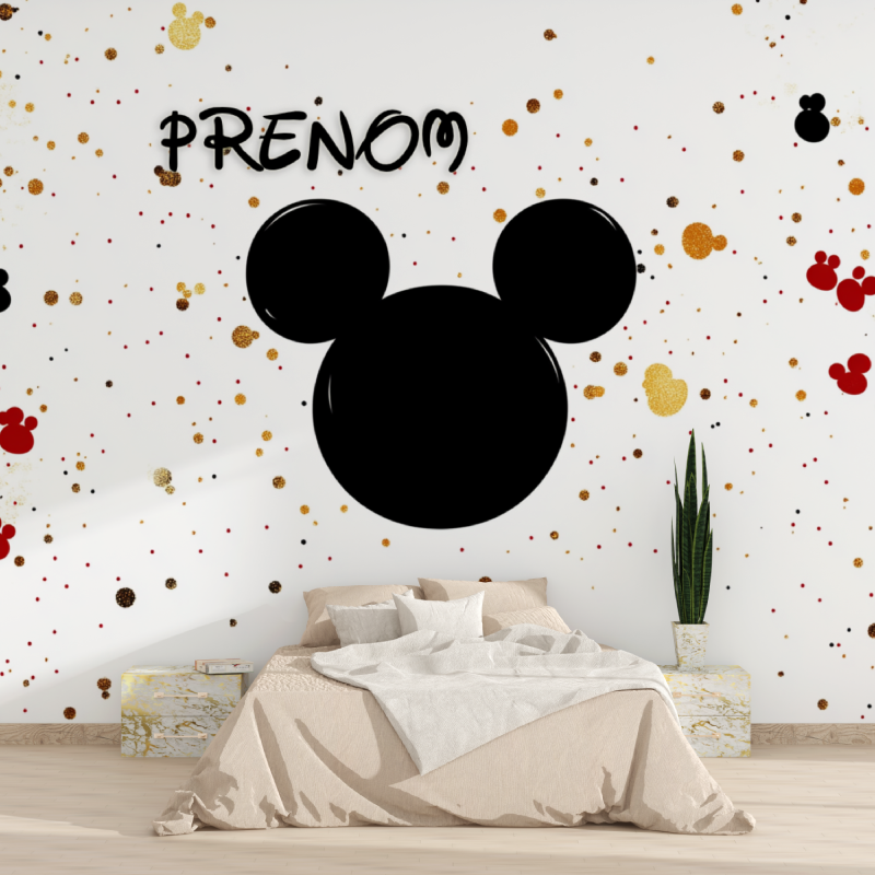 Mickey Name Wallpaper | Murals Wallpaper