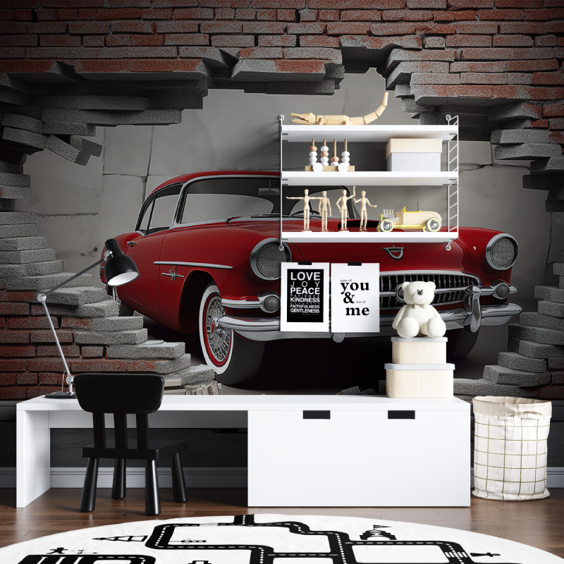 3D Boy's Room Wallpaper | Murals Wallpaper