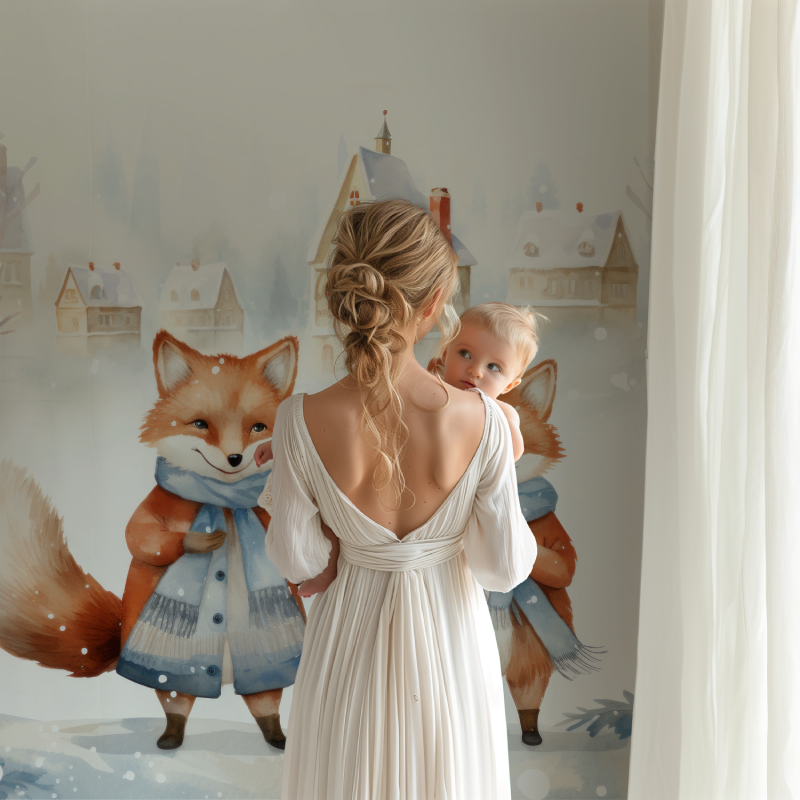 Baby Fox Wallpaper | Murals Wallpaper