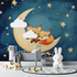 Fox and Moon Wallpaper | Murals Wallpaper