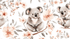 Koala and Cotton Flower Wallpaper | Murals Wallpaper