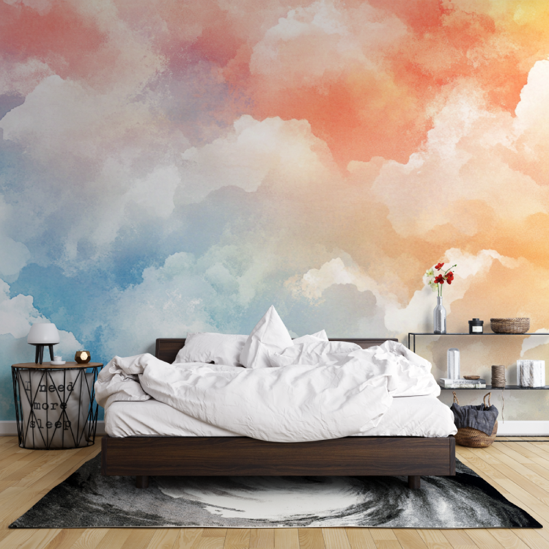 Floating Horizons Watercolor Wallpaper | Murals Wallpaper