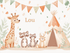 Tipi Animal Name Wallpaper | Murals Wallpaper