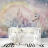 Unicorn Castle and Rainbow Wallpaper for Girls' Room | Murals Wallpaper