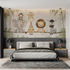 Kid animials safari mural wallpaper chambre adulte tendance
