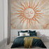 Terracotta Wallpaper with Graphic Sun | Murals Wallpaper