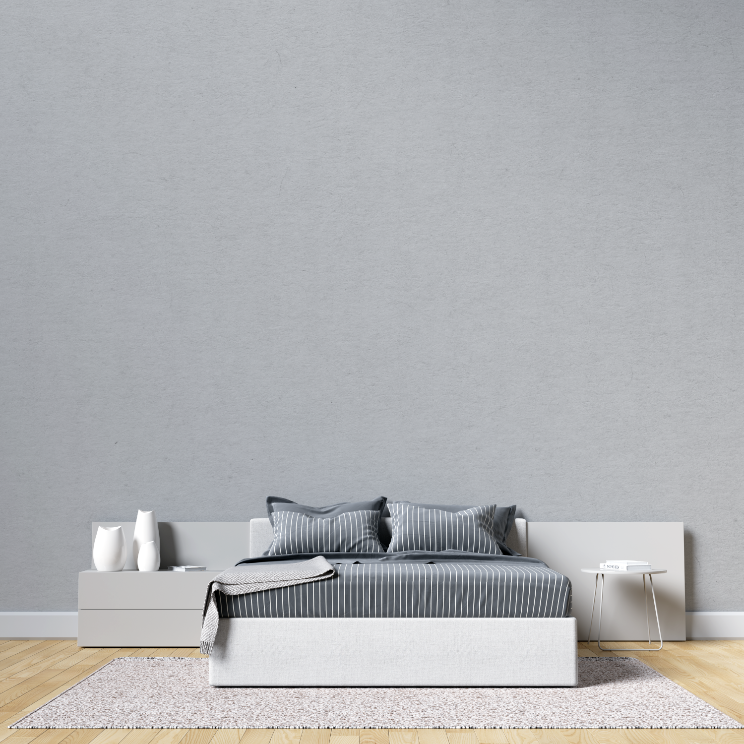 Light Gray Non-Woven Wallpaper | Murals Wallpaper