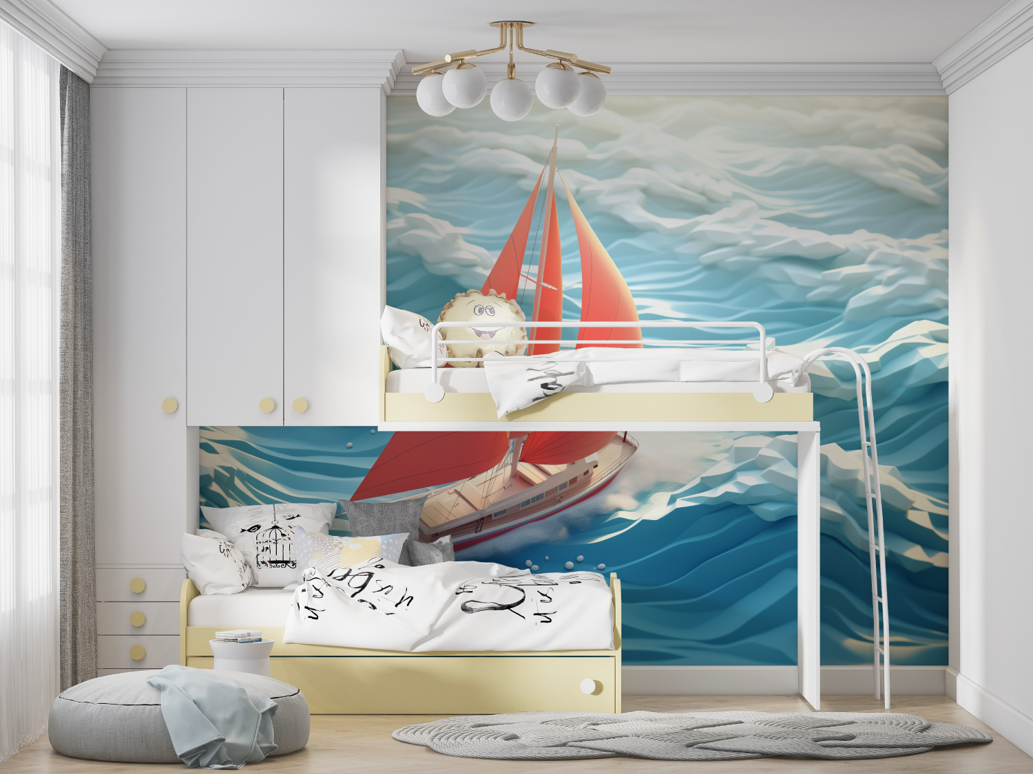 Nautical Sailboat Teen Wallpaper | Murals Wallpaper