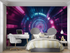 3D Light Corridor Wallpaper | Murals Wallpaper