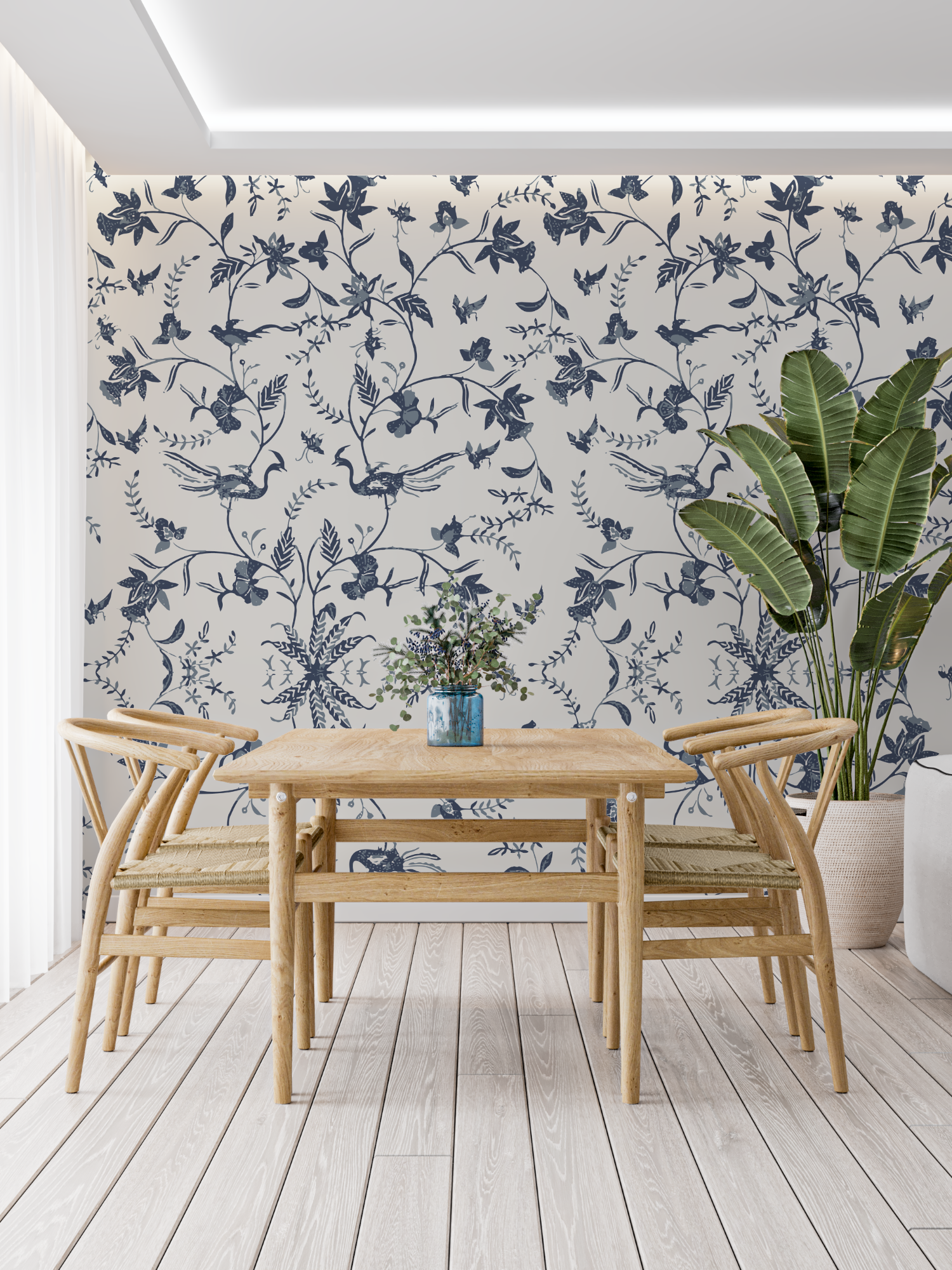 Modern Toile de Jouy Wallpaper | Murals Wallpaper