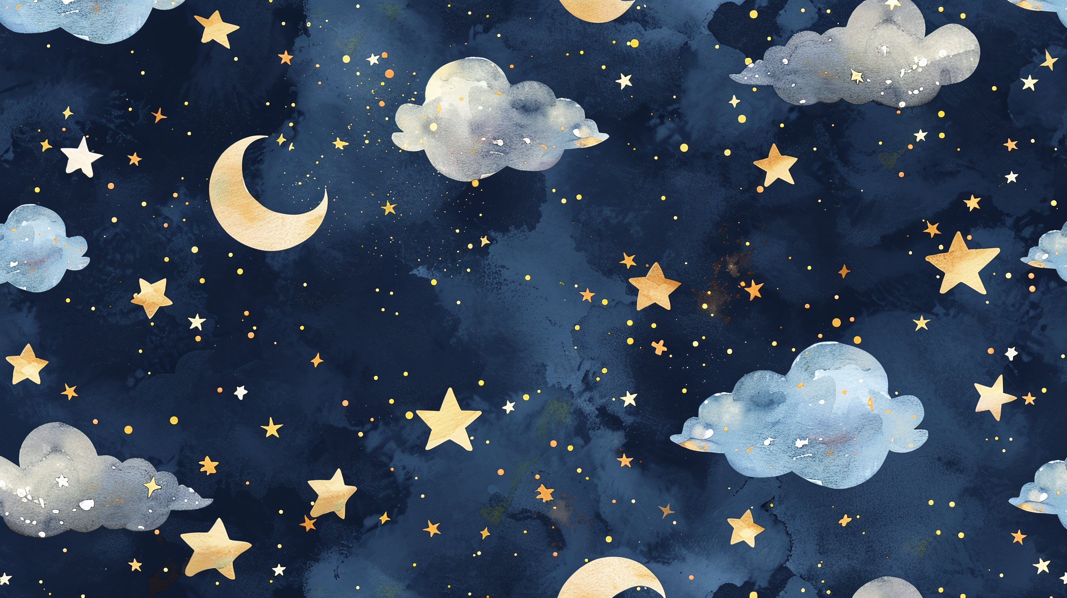 Papiermalerei Baby Ciel étoilé