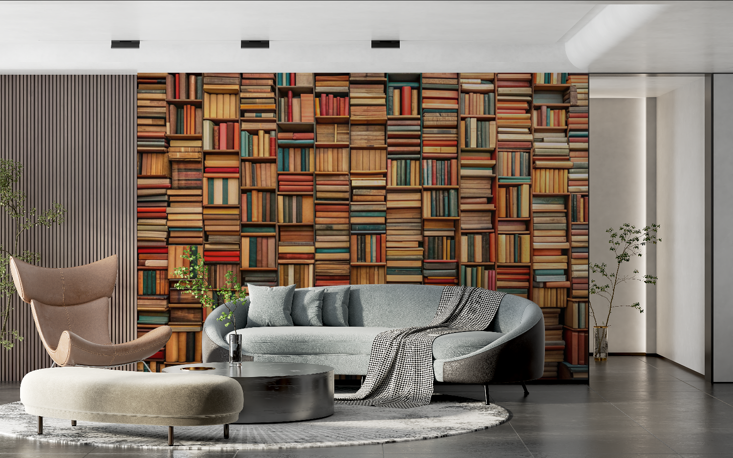 Library Wallpaper Trompe L'Oeil | Murals Wallpaper