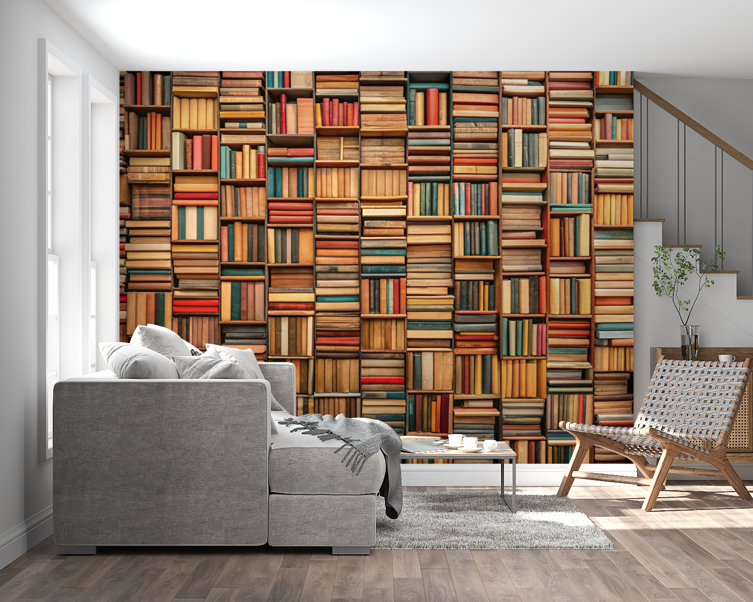 Library Wallpaper Trompe L'Oeil | Murals Wallpaper