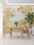 Yellow Toile Wallpaper | Murals Wallpaper