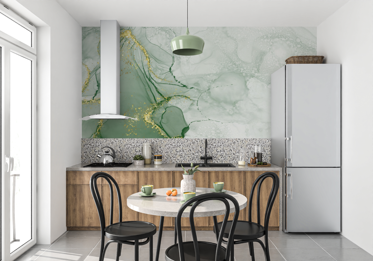 Green Marble Wallpaper | Murals Wallpaper