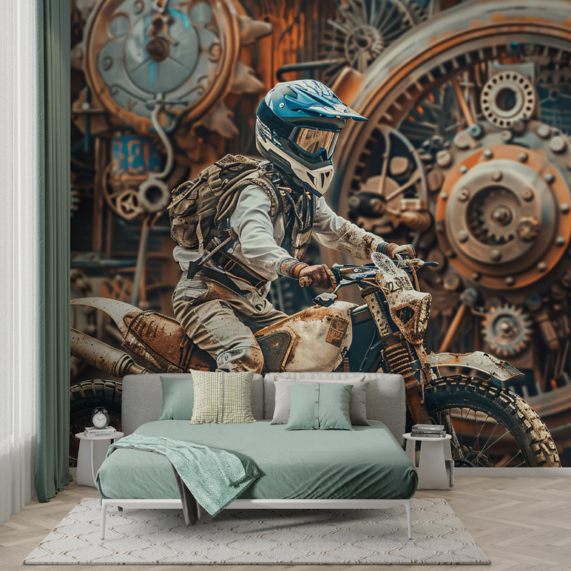 Industrial Motocross Wallpaper | Murals Wallpaper