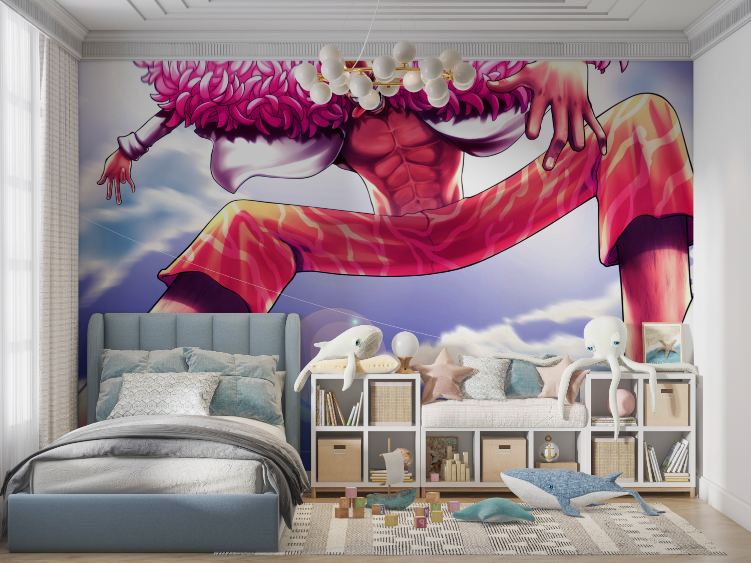 One Piece Doflamingo Design Wallpaper | Murals Wallpaper