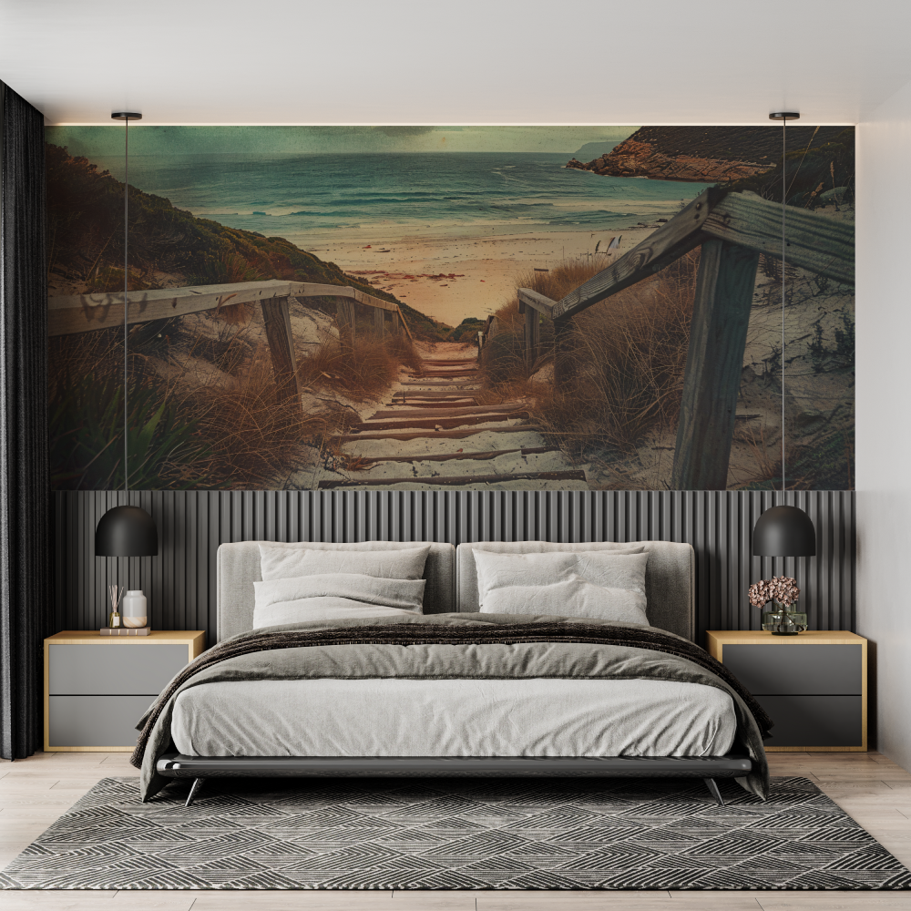 Staircase Trompe L'Oeil Wallpaper | Murals Wallpaper