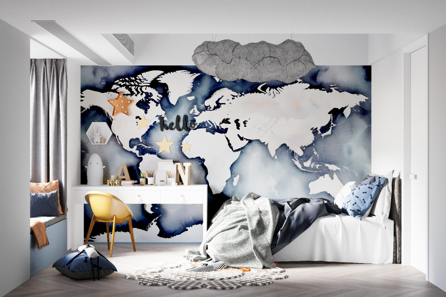Teen Boy's Room Wallpaper | Murals Wallpaper